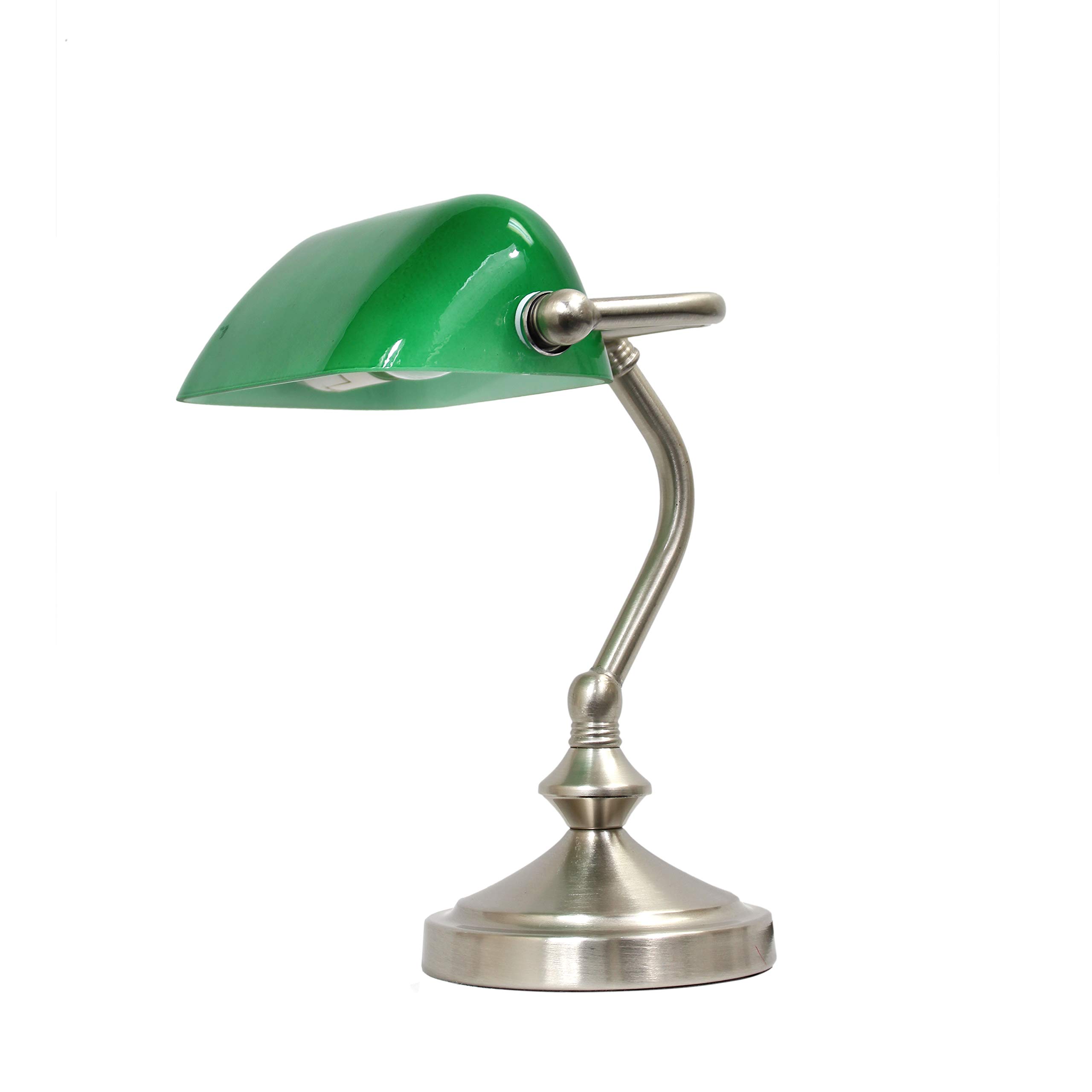 Simple Designs LT3057-GRN Brushed Nickel Mini Traditional Banker's
